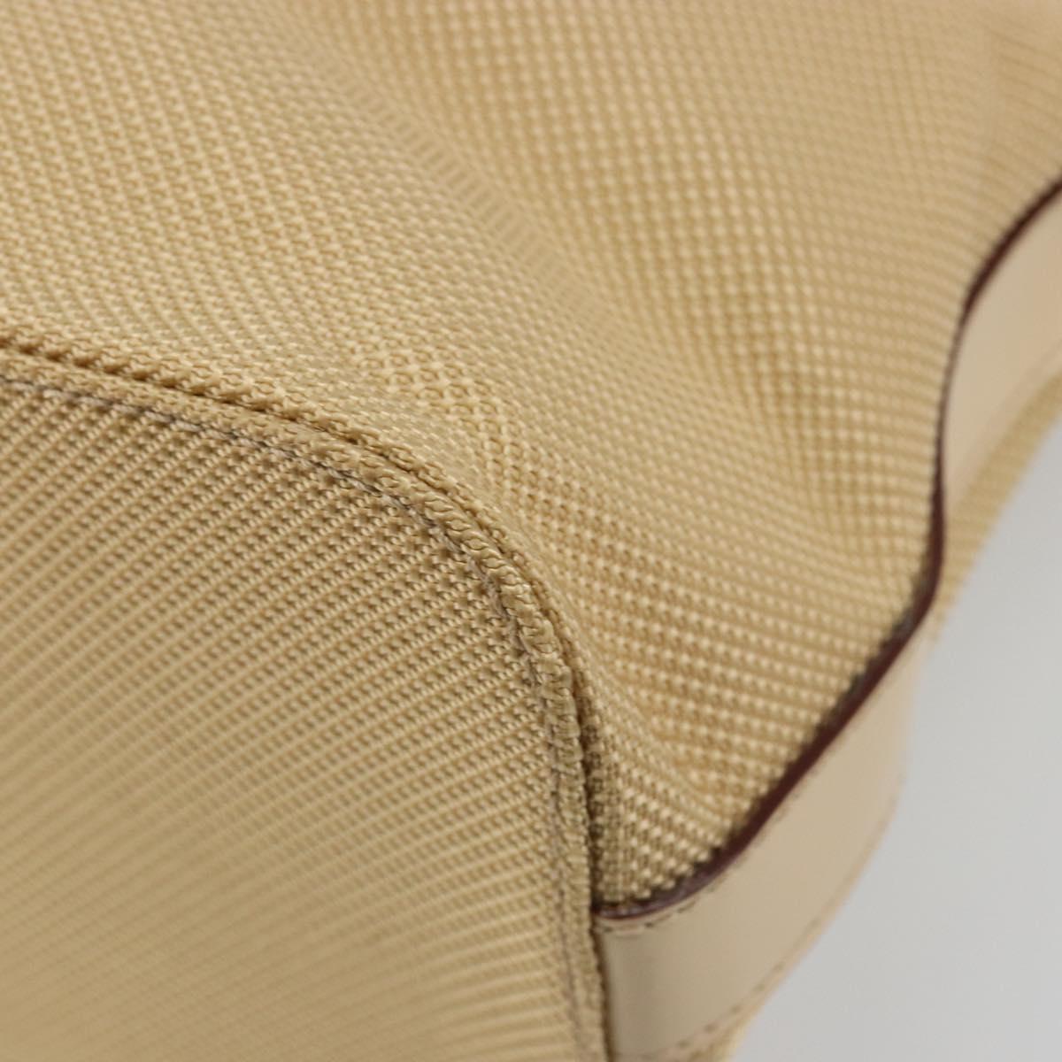 CELINE Tote Bag Canvas Beige Gold CC Auth ti3959