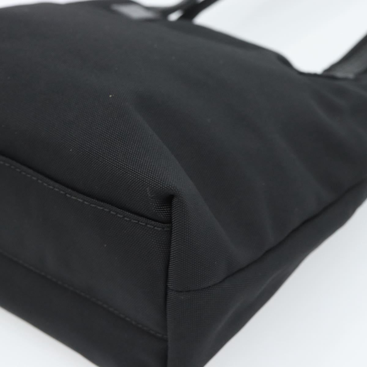 GUCCI Tote Bag Canvas Black Silver 002 1075 Auth ti3969