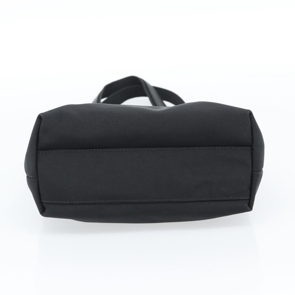 GUCCI Tote Bag Canvas Black Silver 002 1075 Auth ti3969