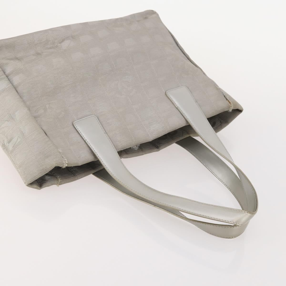 CHANEL New Travel Line Tote Bag Canvas 5 Set Black Gray Pink CC Auth ti3986