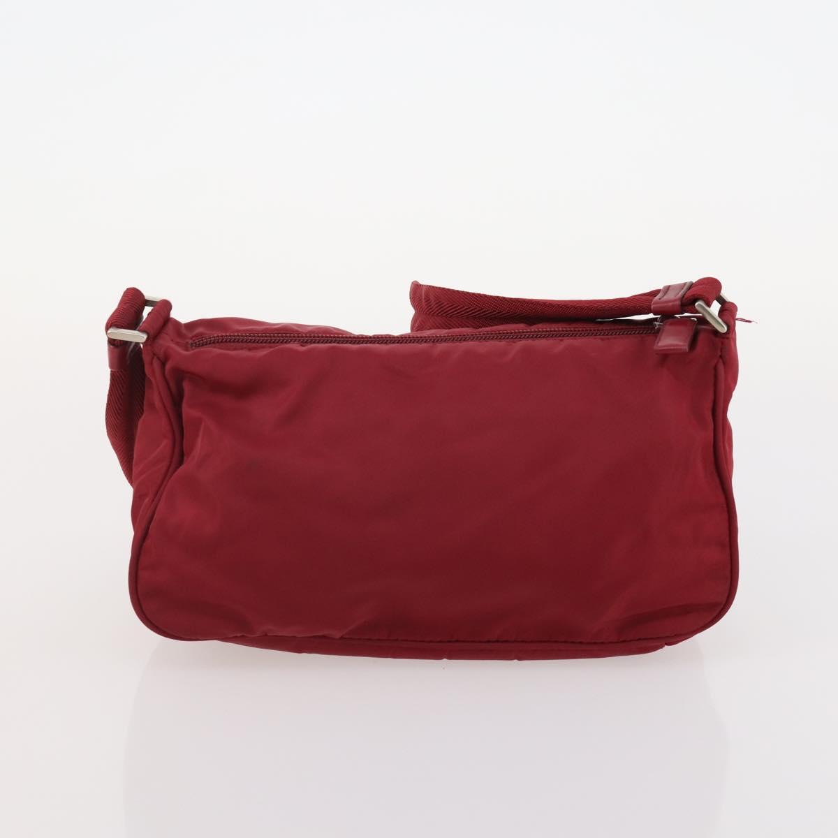 PRADA Shoulder Bag Nylon 2 Set Orange Red Auth ti3988