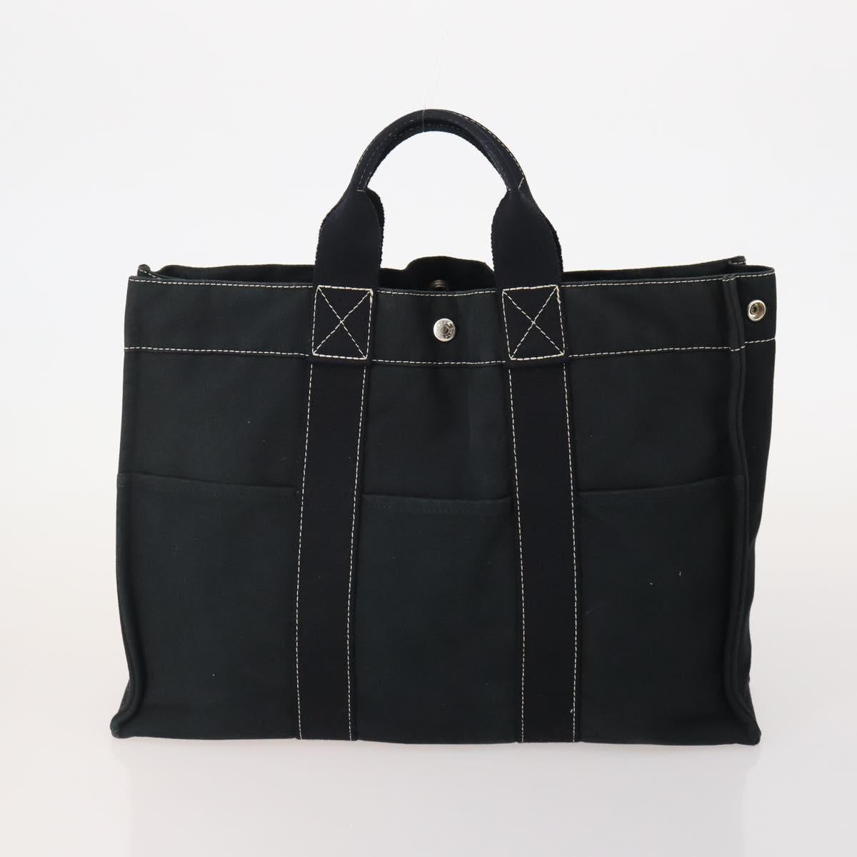 HERMES Fourre Tout Hand Bag Cotton 5 Set Red Gray Black Auth ti3989