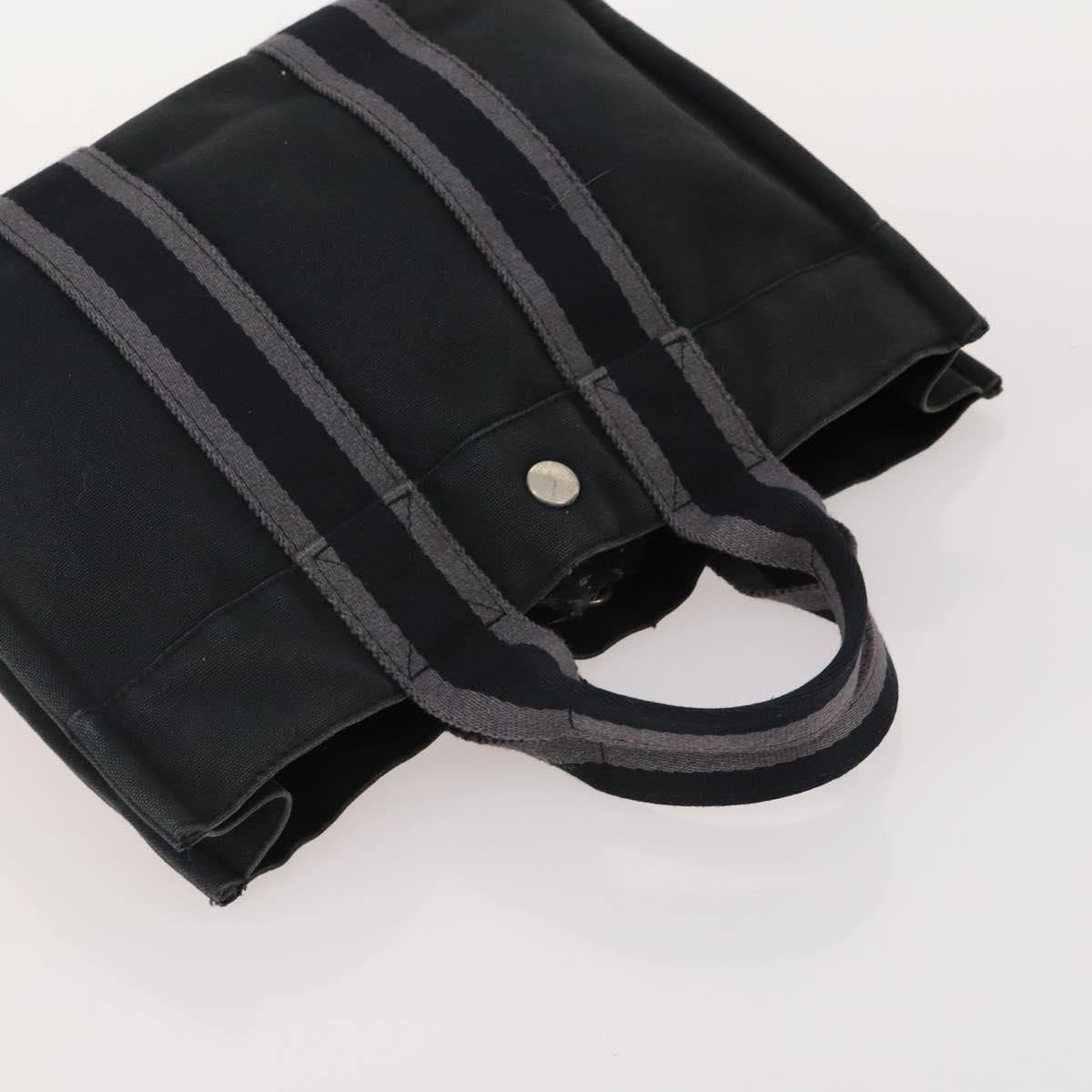 HERMES Fourre Tout Hand Bag Cotton 5 Set Red Gray Black Auth ti3989