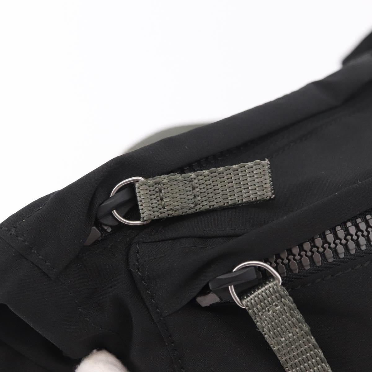 PRADA Sports Line Waist Bag Nylon Blue Silver Auth ti3992