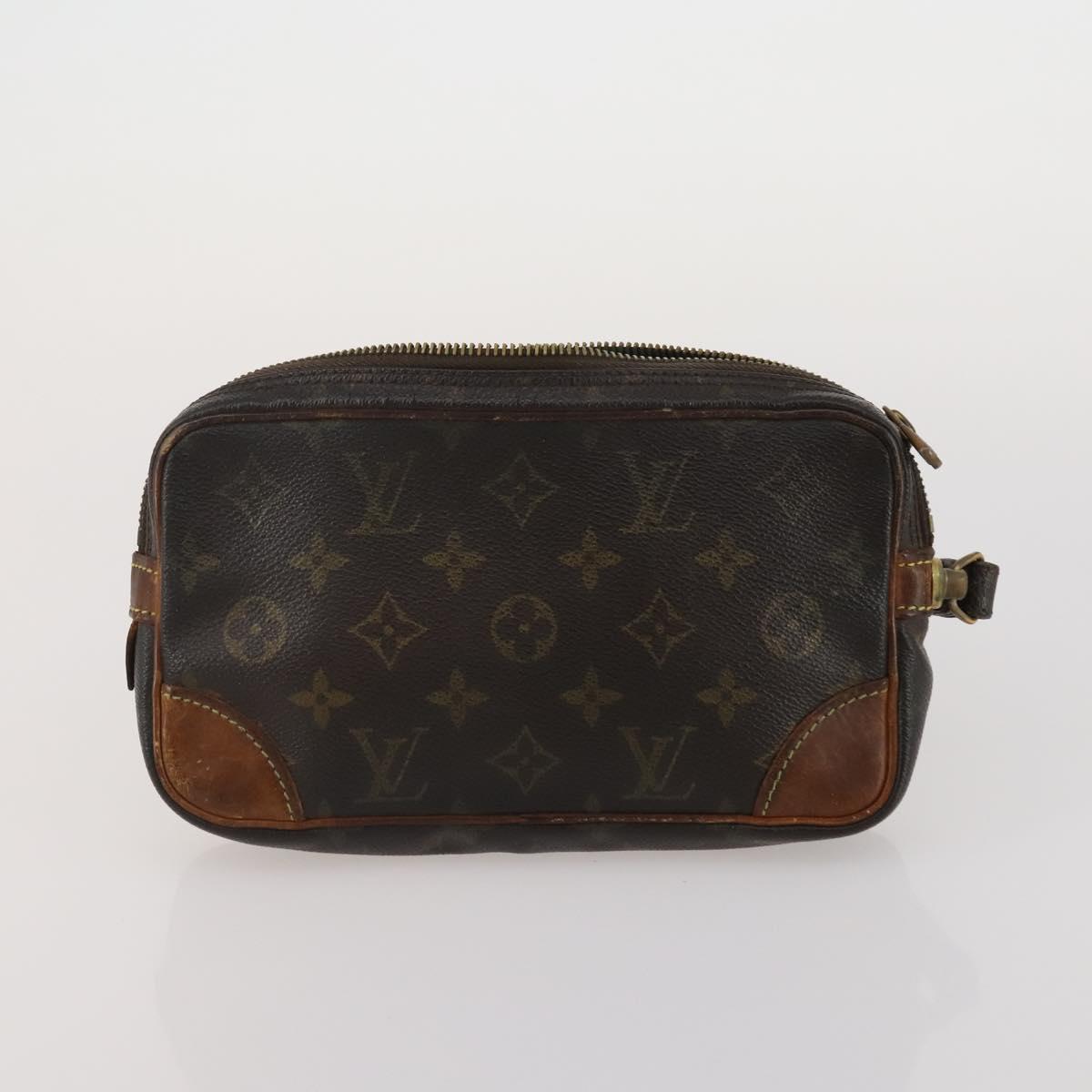 LOUIS VUITTON Monogram Clutch Bag 4 Set LV Auth ti3993