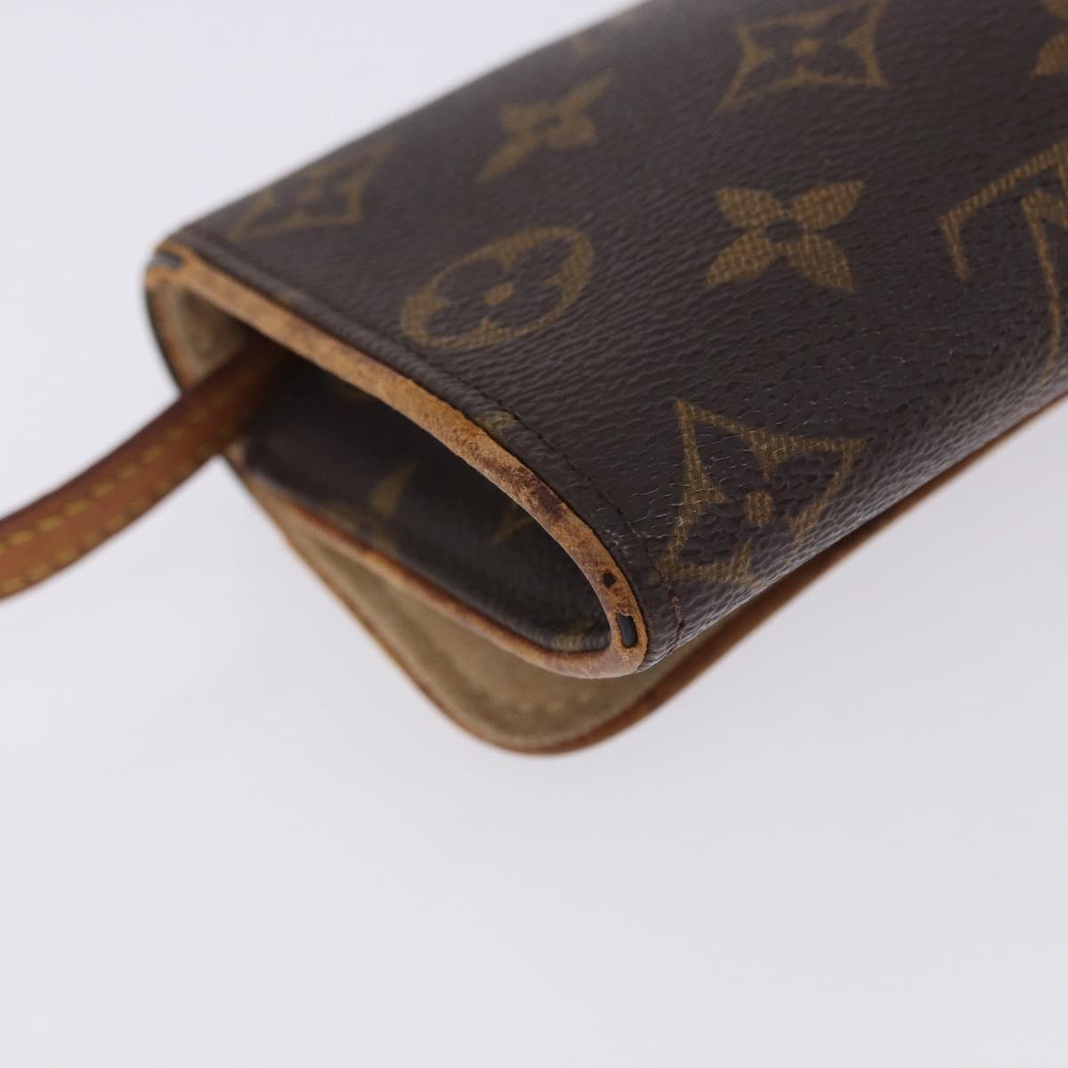 LOUIS VUITTON Monogram Pochette Twin PM Shoulder Bag M51854 LV Auth ti3996