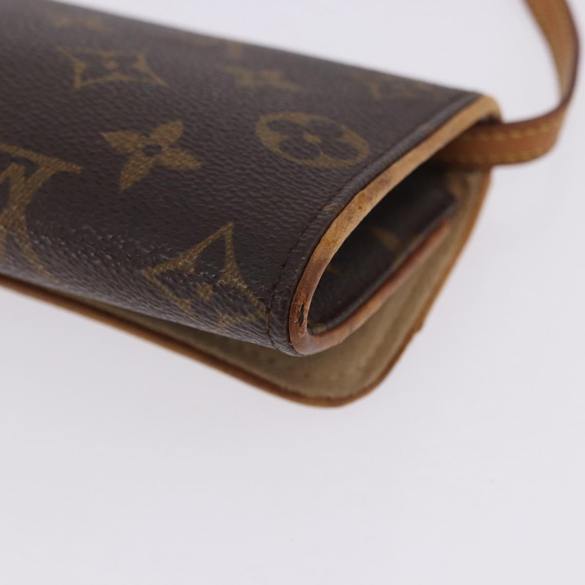 LOUIS VUITTON Monogram Pochette Twin PM Shoulder Bag M51854 LV Auth ti3996