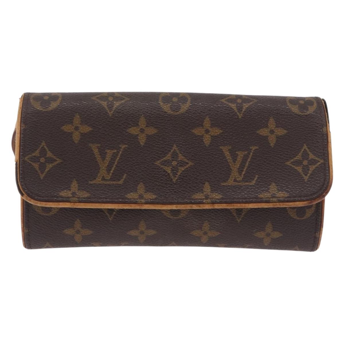 LOUIS VUITTON Monogram Pochette Twin PM Shoulder Bag M51854 LV Auth ti3996