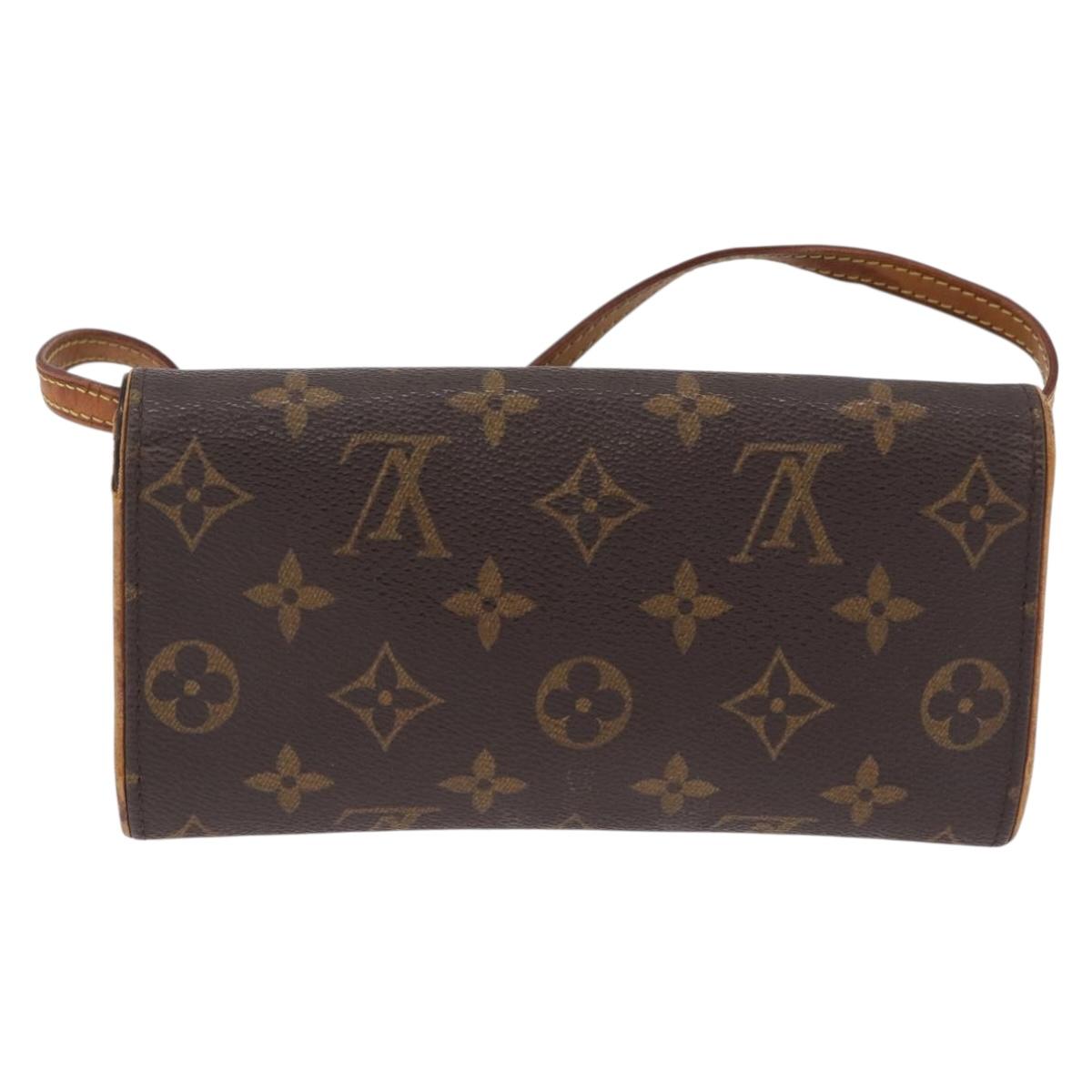 LOUIS VUITTON Monogram Pochette Twin PM Shoulder Bag M51854 LV Auth ti3996