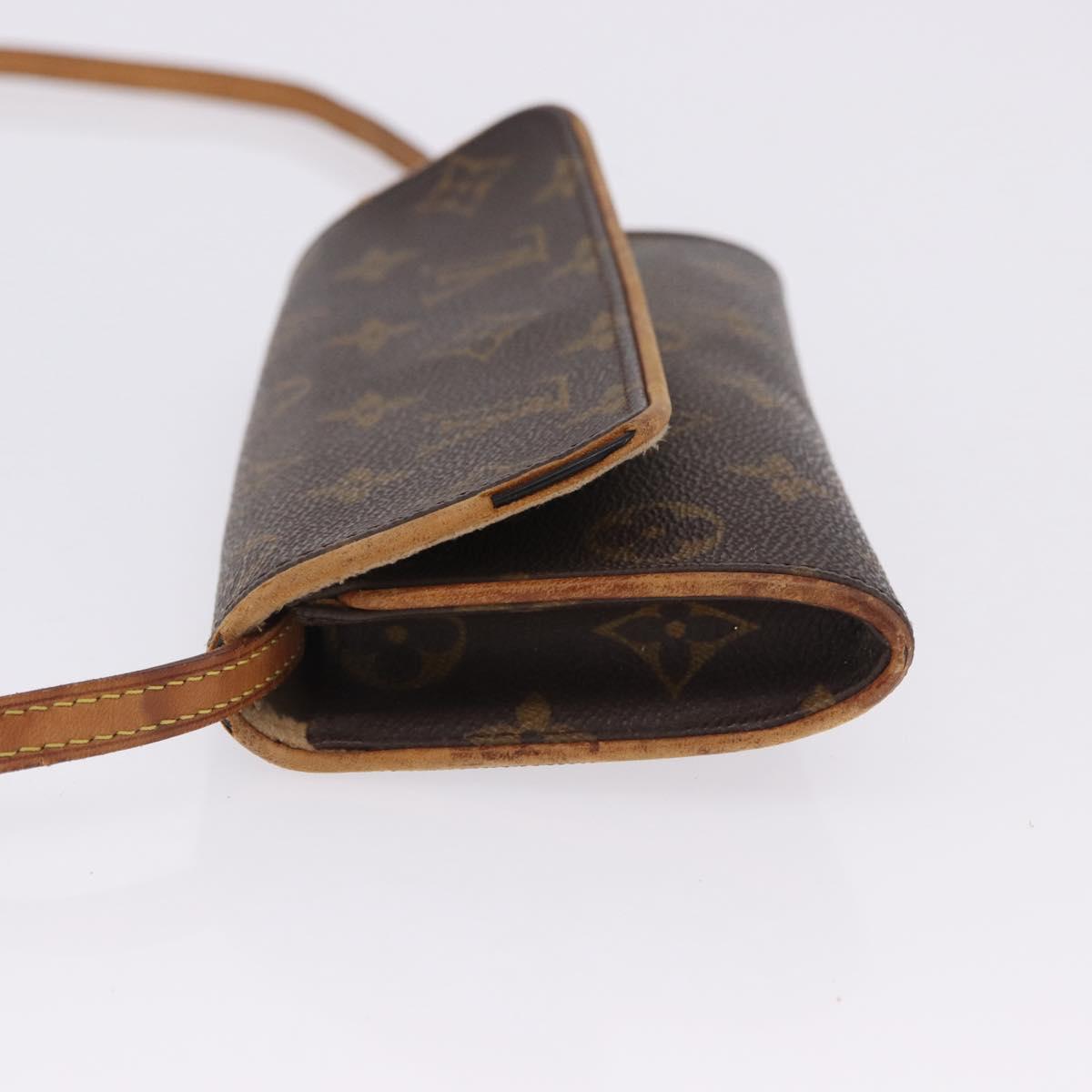 LOUIS VUITTON Monogram Pochette Twin PM Shoulder Bag M51854 LV Auth ti3996