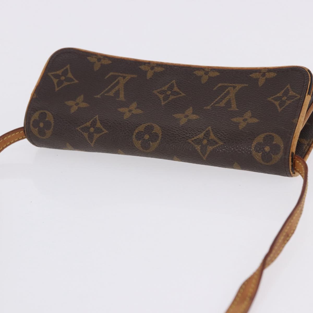 LOUIS VUITTON Monogram Pochette Twin PM Shoulder Bag M51854 LV Auth ti3996