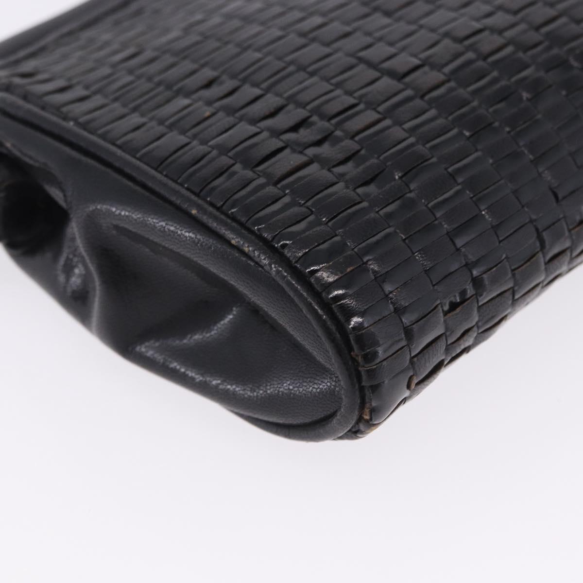 FENDI Shoulder Bag Leather Black Auth ti4002