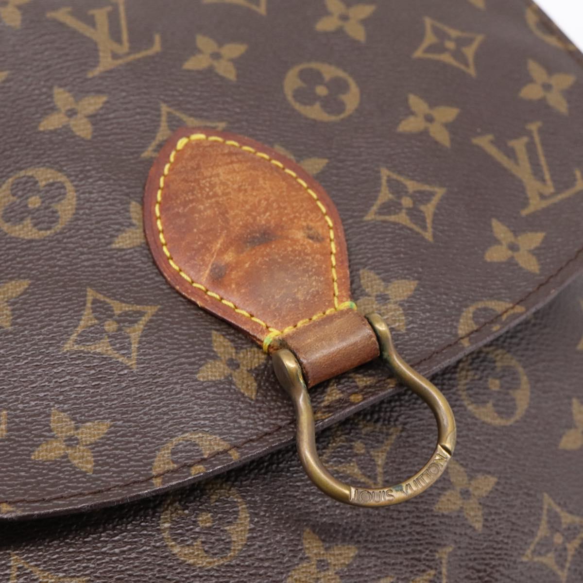 LOUIS VUITTON Monogram Saint Cloud GM Shoulder Bag M51242 LV Auth ti4008