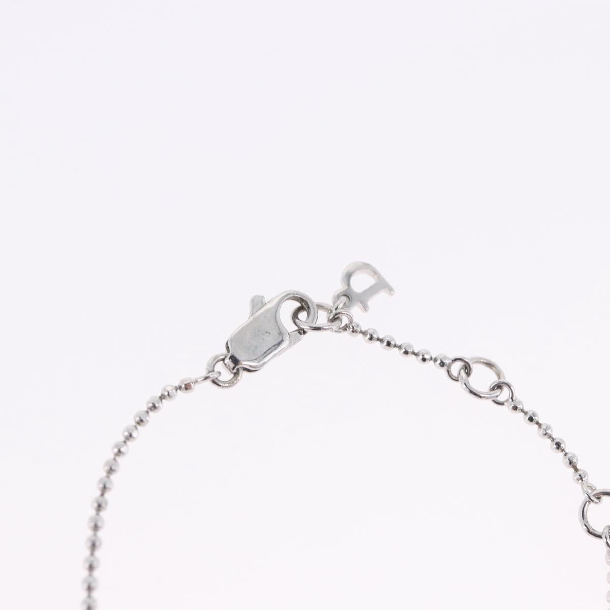 Christian Dior Bracelet Metal Silver Auth ti4011