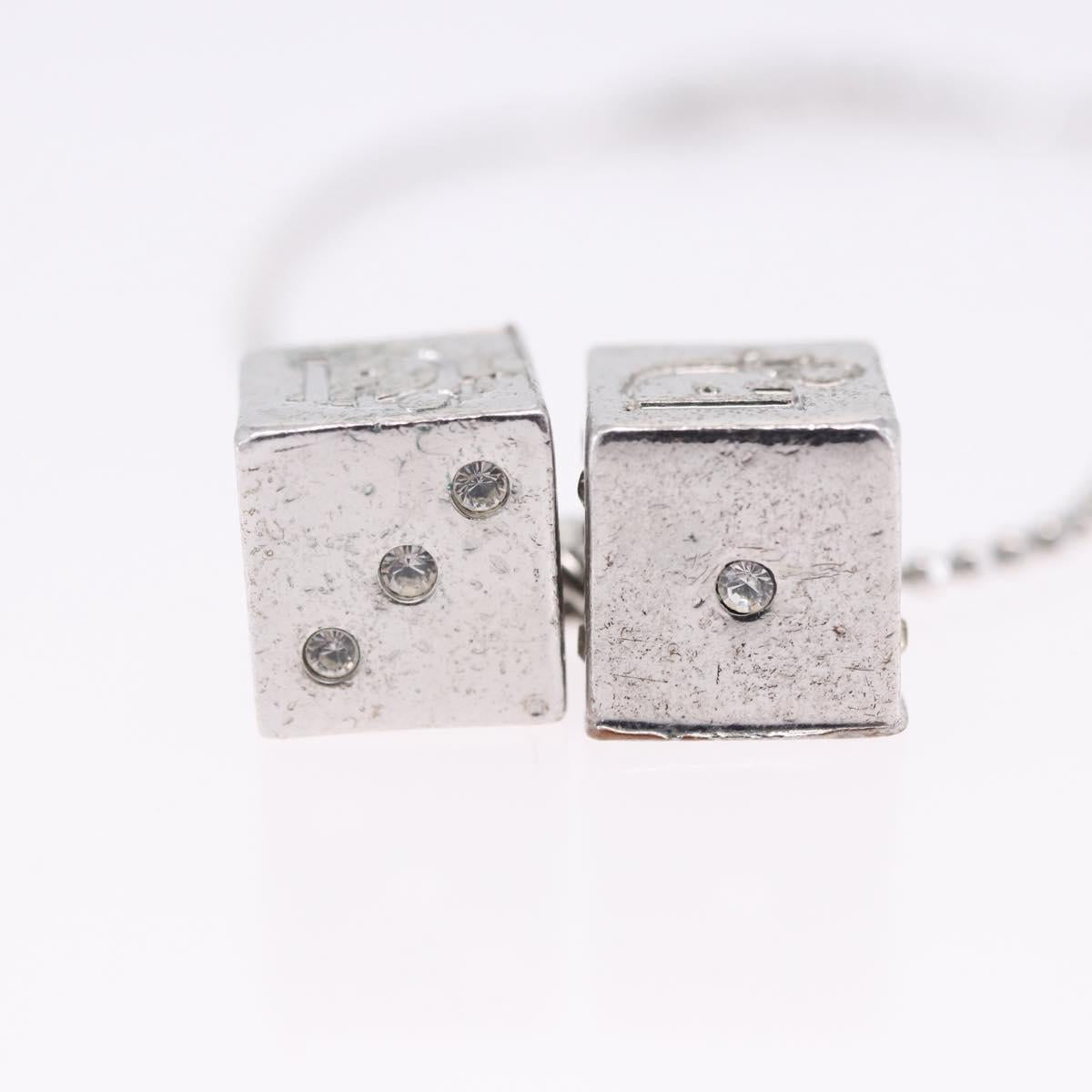 Christian Dior Bracelet Metal Silver Auth ti4011