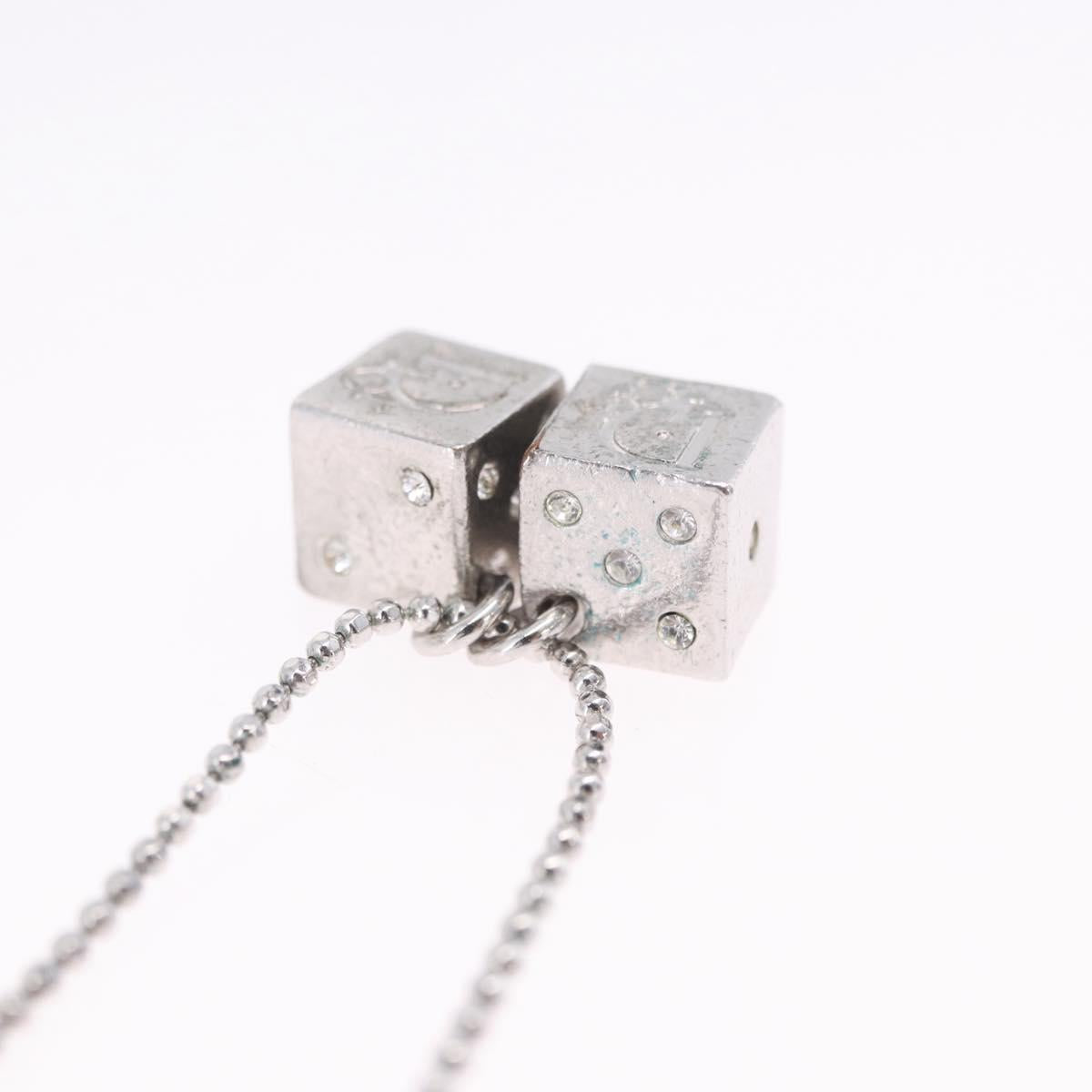 Christian Dior Bracelet Metal Silver Auth ti4011