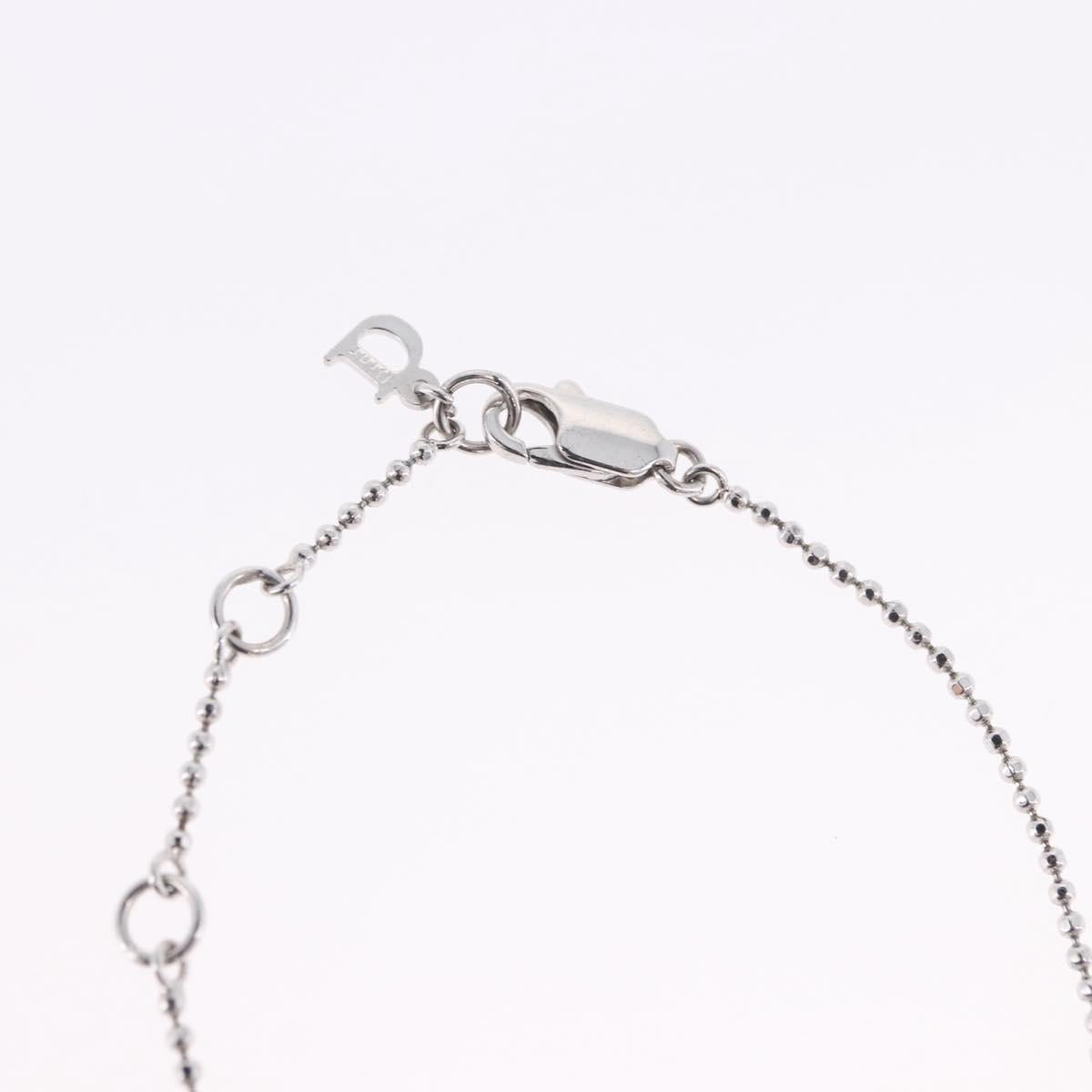 Christian Dior Bracelet Metal Silver Auth ti4011