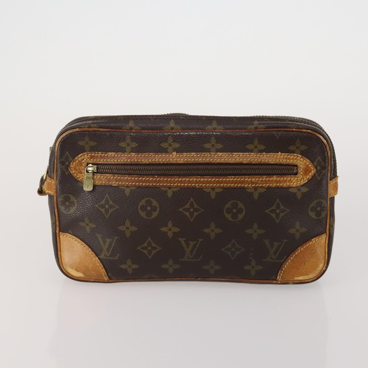 LOUIS VUITTON Monogram Clutch Bag 4 Set LV Auth ti4012