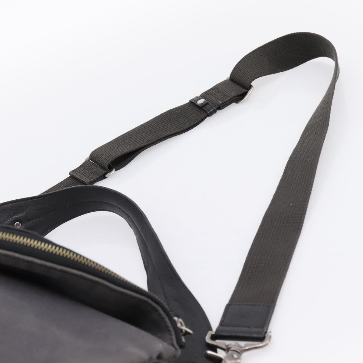BURBERRY Shoulder Bag Canvas 2way Gray Silver Auth ti4019