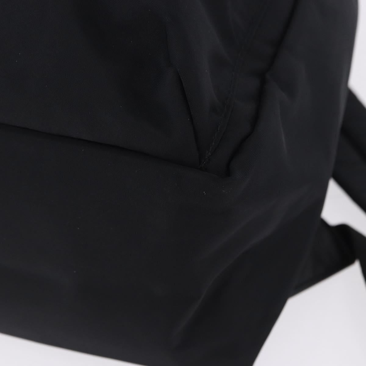 BURBERRY Backpack Nylon Black Gold Tone Auth ti4024