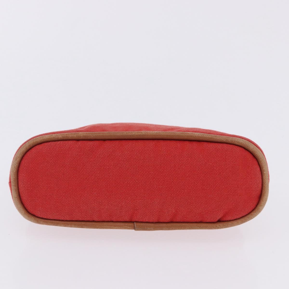 HERMES Pouch Cotton 2 Set Red Auth ti4025