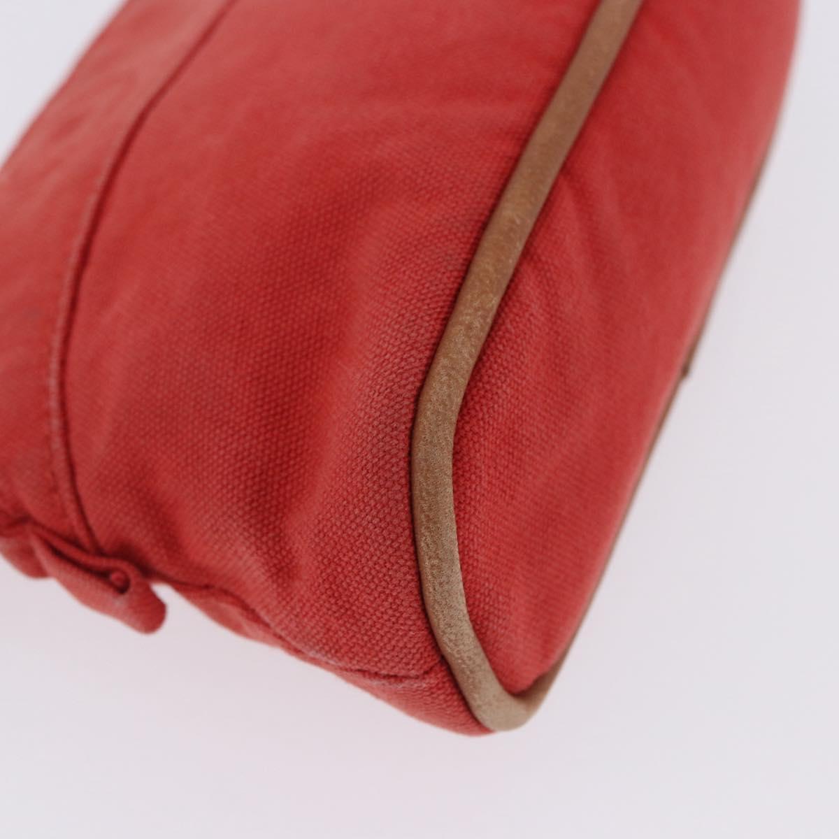 HERMES Pouch Cotton 2 Set Red Auth ti4025