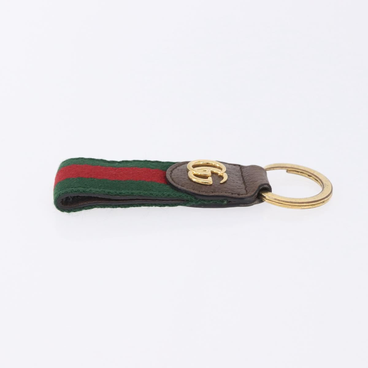 GUCCI GG Canvas Key Ring Web Sherry Line Wallet 4 Set Beige Auth ti4027