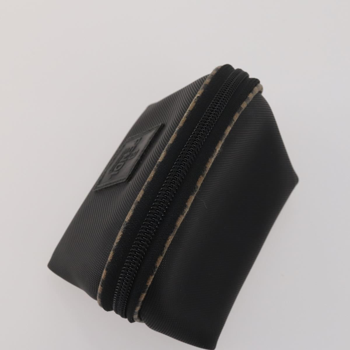 FENDI Pecan Canvas Hand Bag Shoulder Bag 4 Set Black Brown Auth ti4031