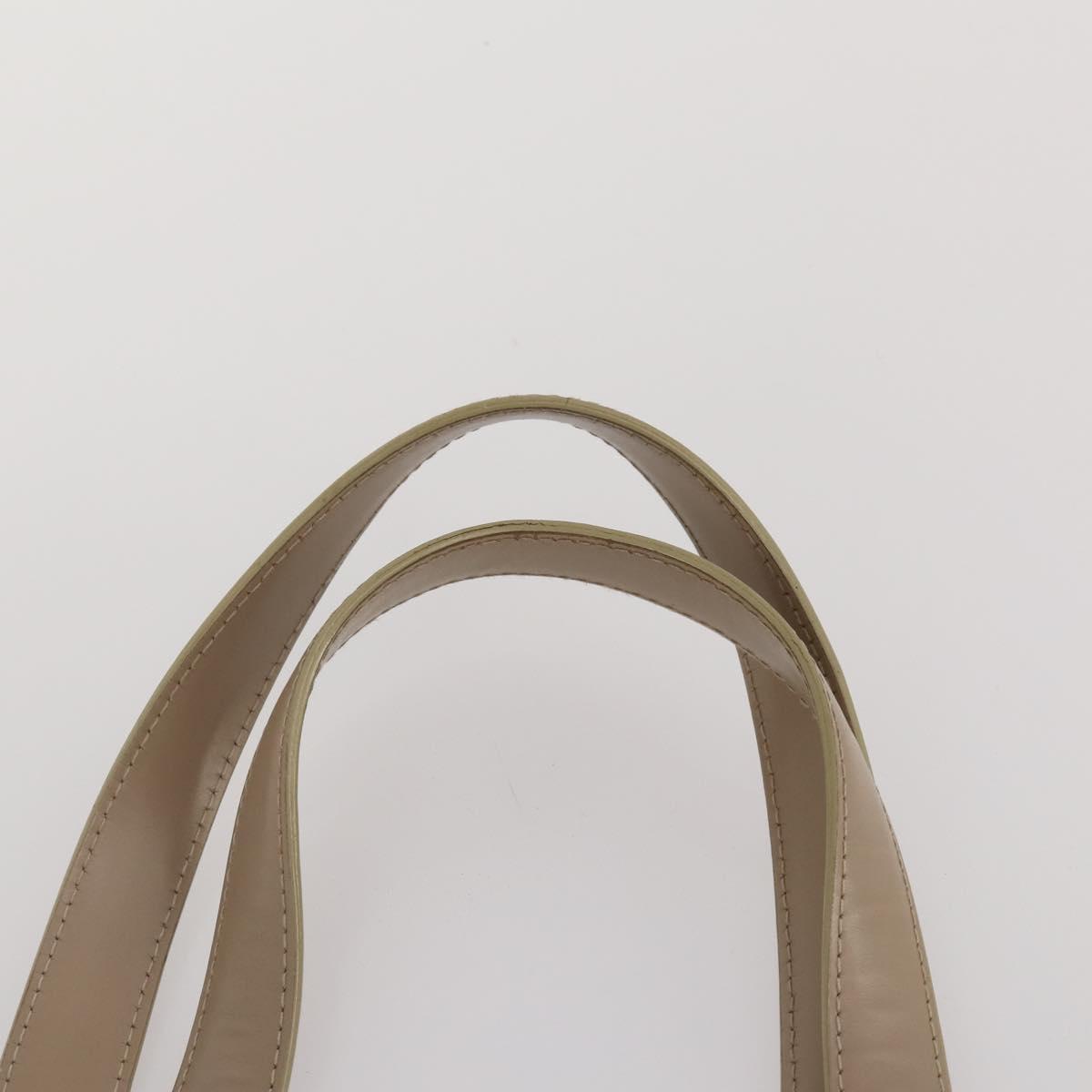 HERMES Chanel Tote Bag Canvas 2 Set Black Beige Auth ti4035