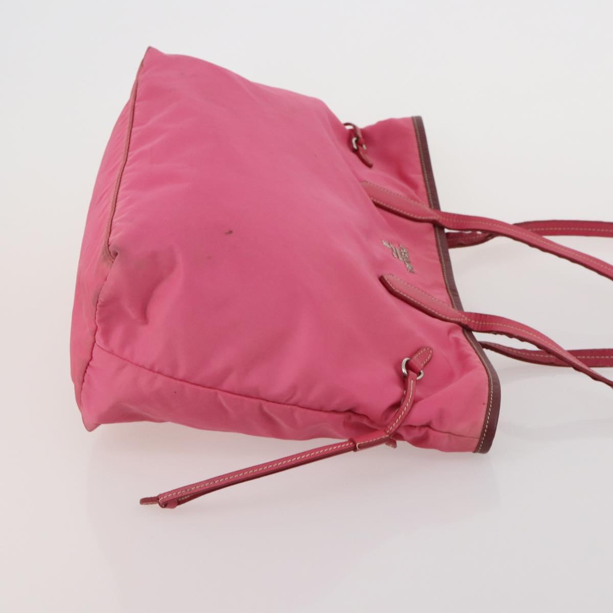 PRADA Tote Bag Shoulder Bag Nylon 4 Set Navy Pink Auth ti4037