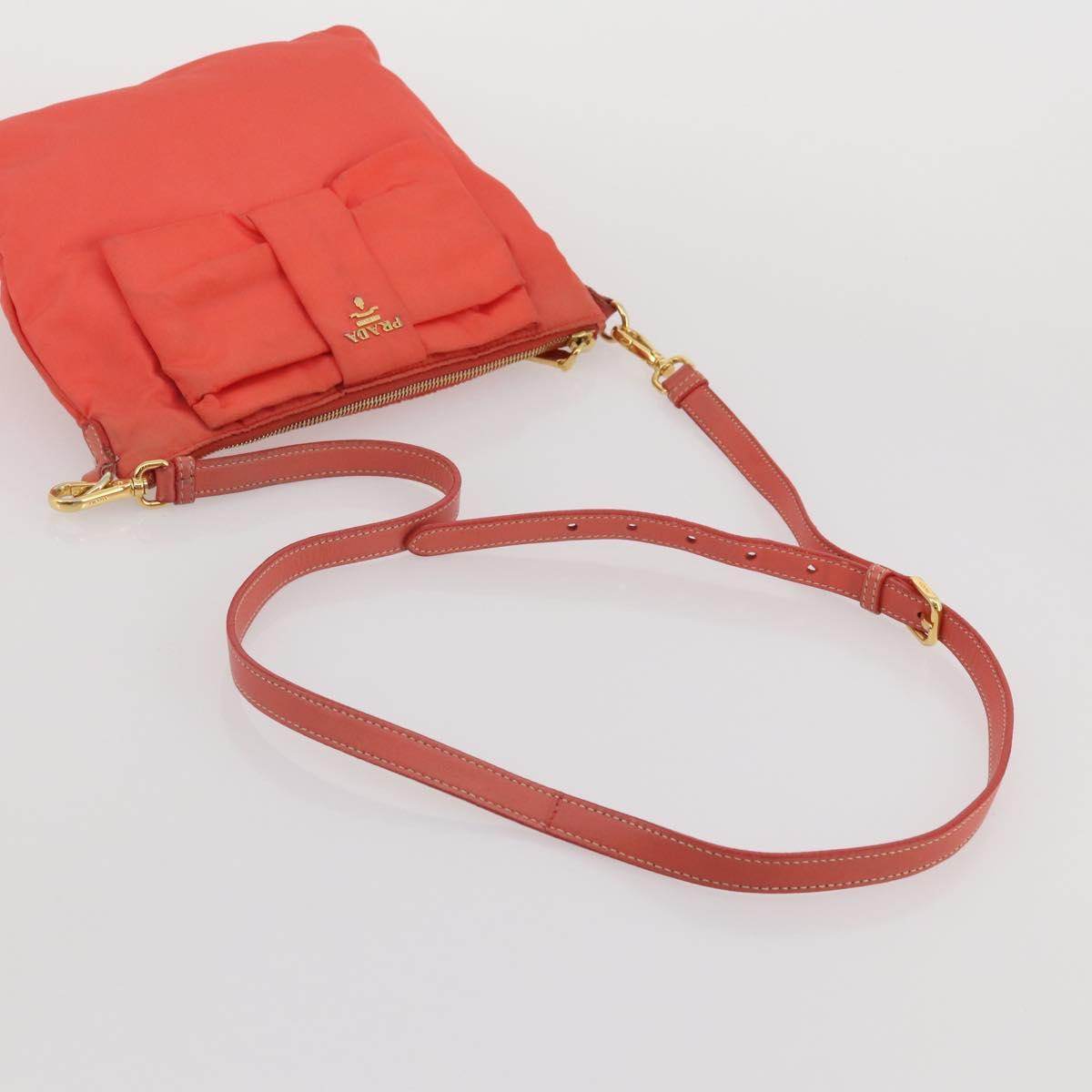 PRADA Tote Bag Shoulder Bag Nylon 4 Set Navy Pink Auth ti4037