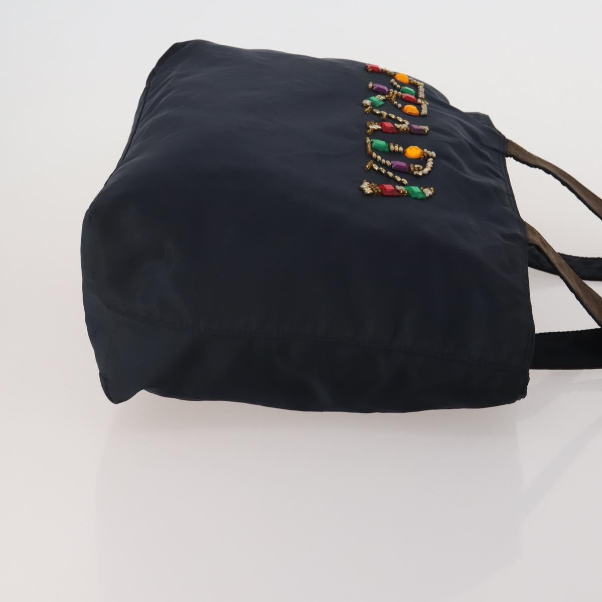 PRADA Tote Bag Shoulder Bag Nylon 4 Set Navy Pink Auth ti4037