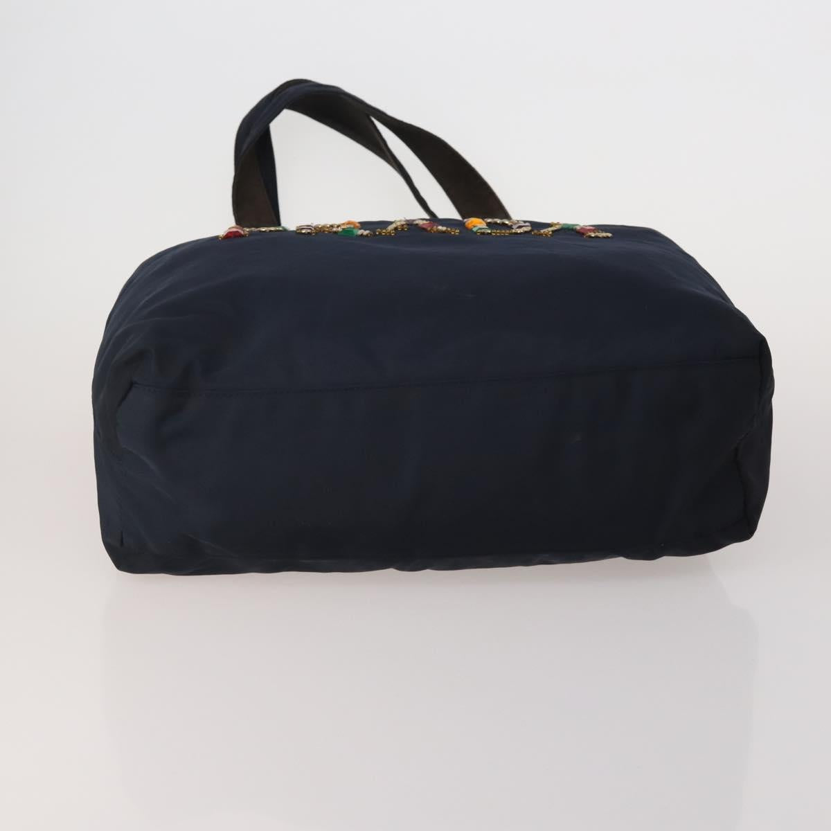 PRADA Tote Bag Shoulder Bag Nylon 4 Set Navy Pink Auth ti4037