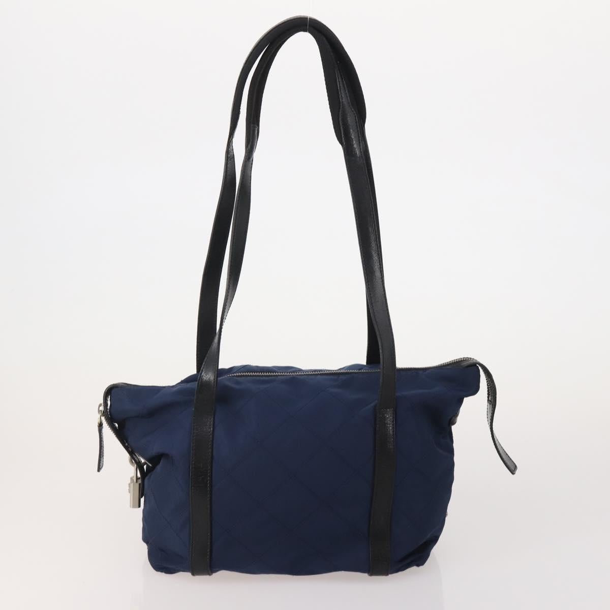 PRADA Tote Bag Shoulder Bag Hand Bag Nylon 5 Set Navy Khaki Auth ti4039