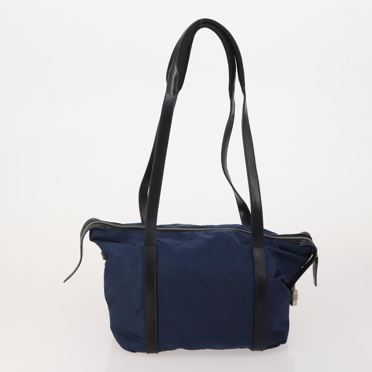 PRADA Tote Bag Shoulder Bag Hand Bag Nylon 5 Set Navy Khaki Auth ti4039