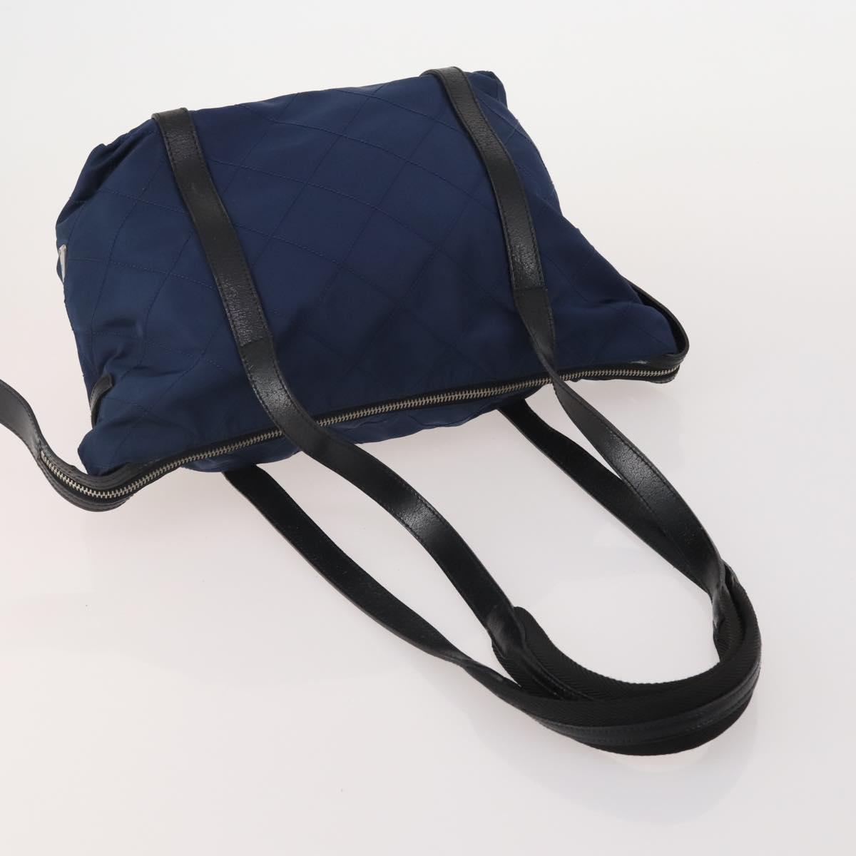 PRADA Tote Bag Shoulder Bag Hand Bag Nylon 5 Set Navy Khaki Auth ti4039