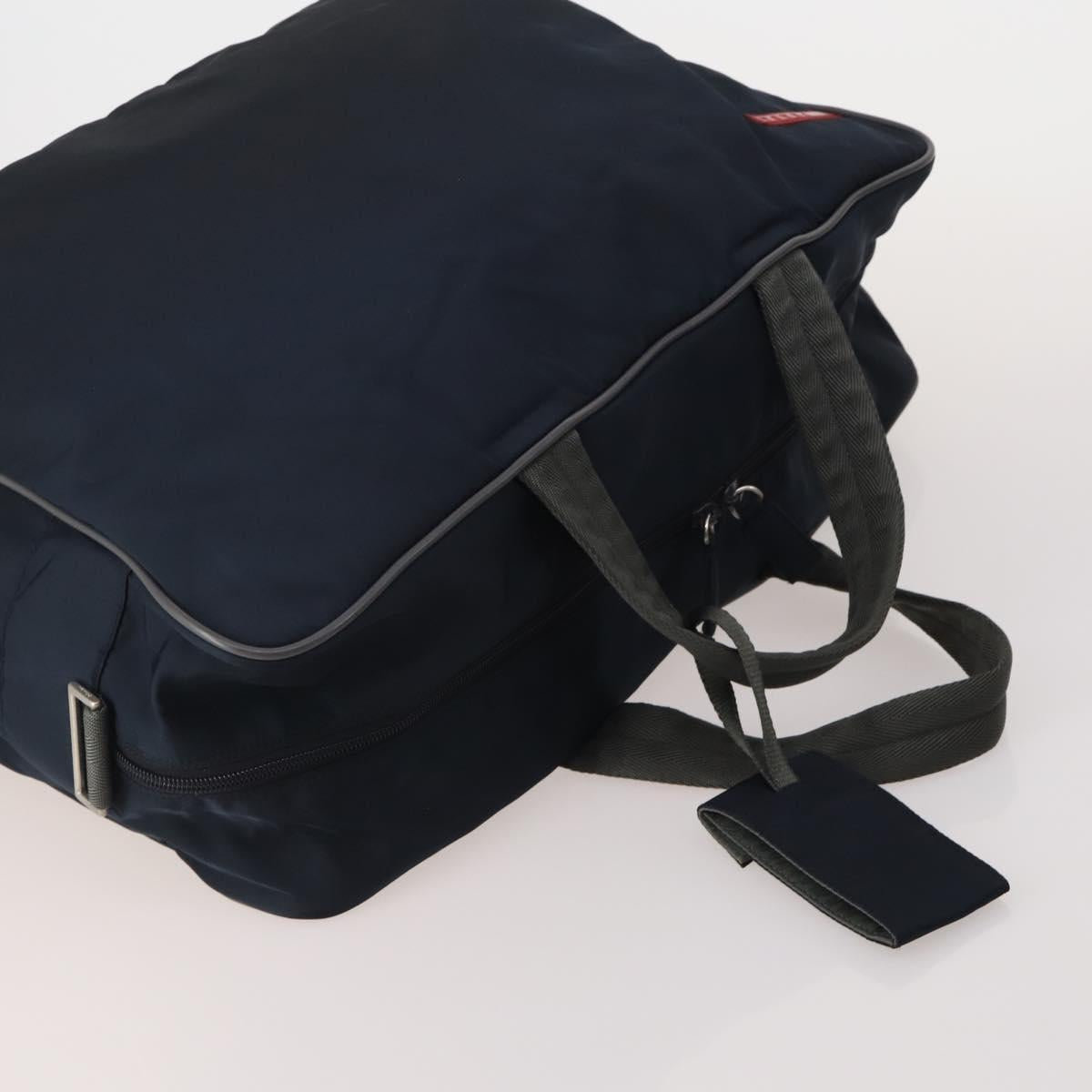 PRADA Tote Bag Shoulder Bag Hand Bag Nylon 5 Set Navy Khaki Auth ti4039