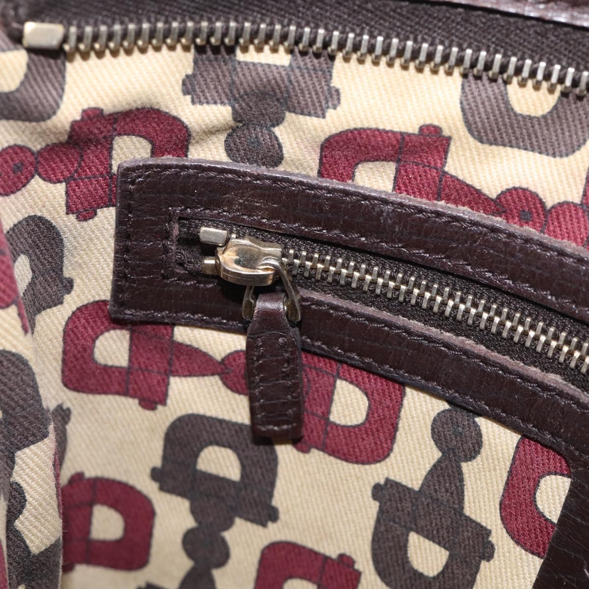 GUCCI GG Canvas Shoulder Bag Beige Gold Tone 144388 Auth ti4042