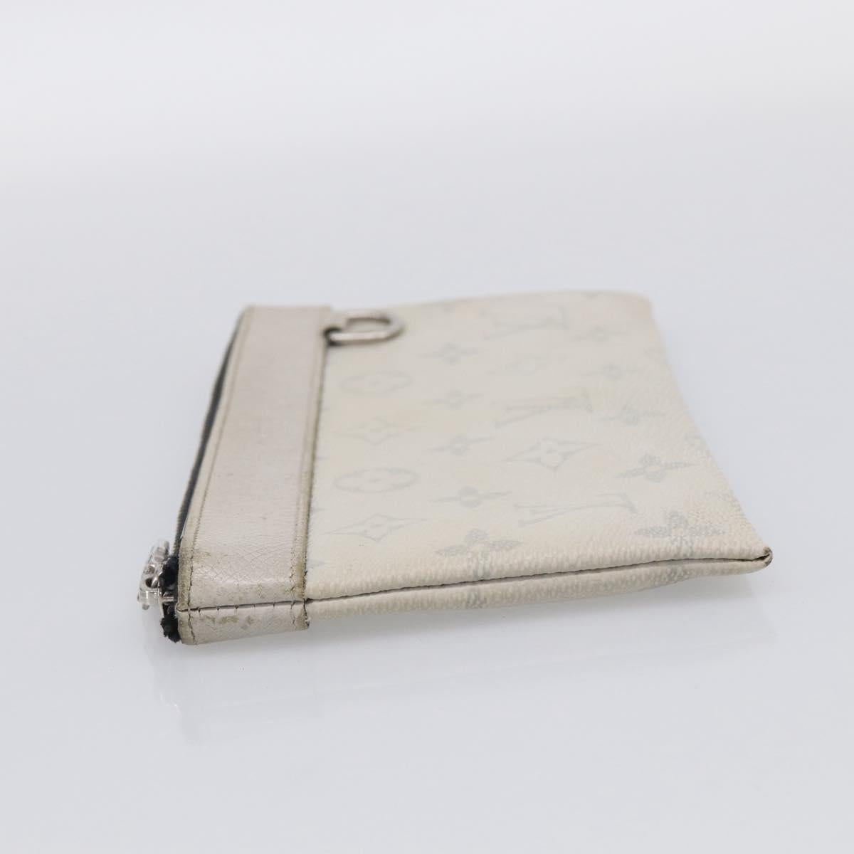 LOUIS VUITTON Taigalama Pochette Discovery PM Bag White M30279 LV Auth ti4043
