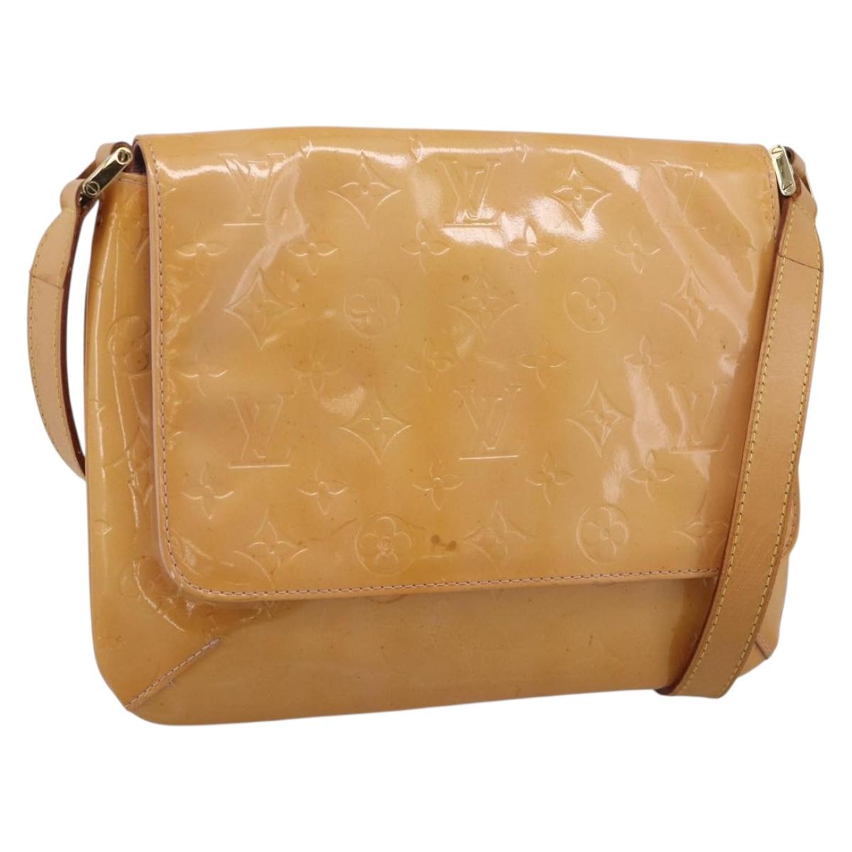 LOUIS VUITTON Monogram Verni Thompson Street Marshmallow Pink M91070 Auth ti4045