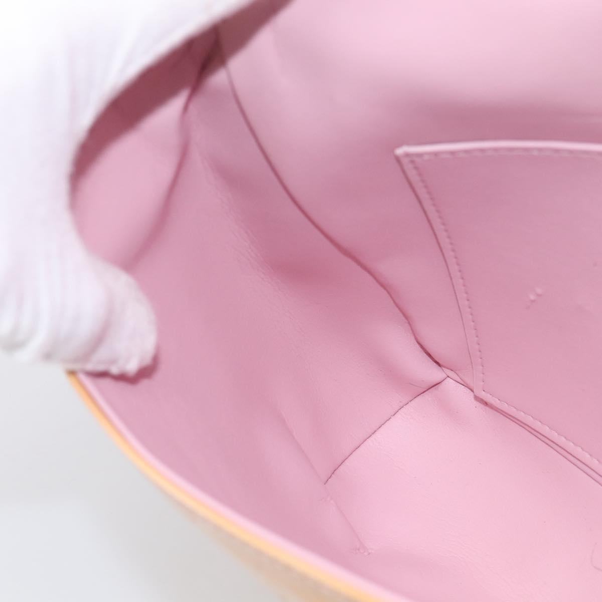 LOUIS VUITTON Monogram Verni Thompson Street Marshmallow Pink M91070 Auth ti4045