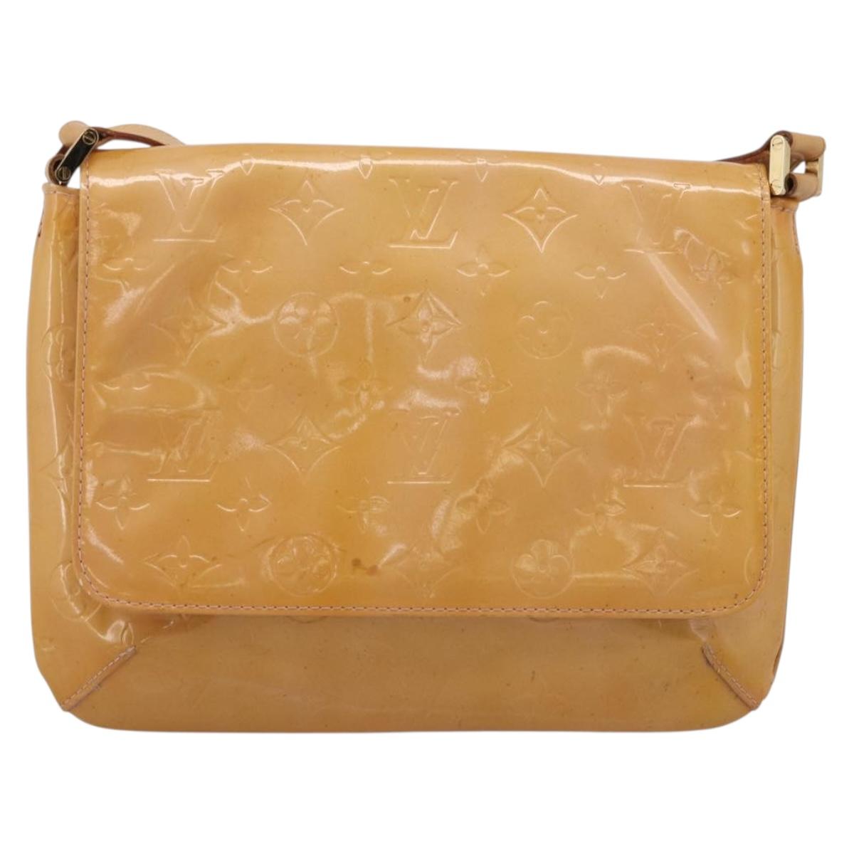 LOUIS VUITTON Monogram Verni Thompson Street Marshmallow Pink M91070 Auth ti4045