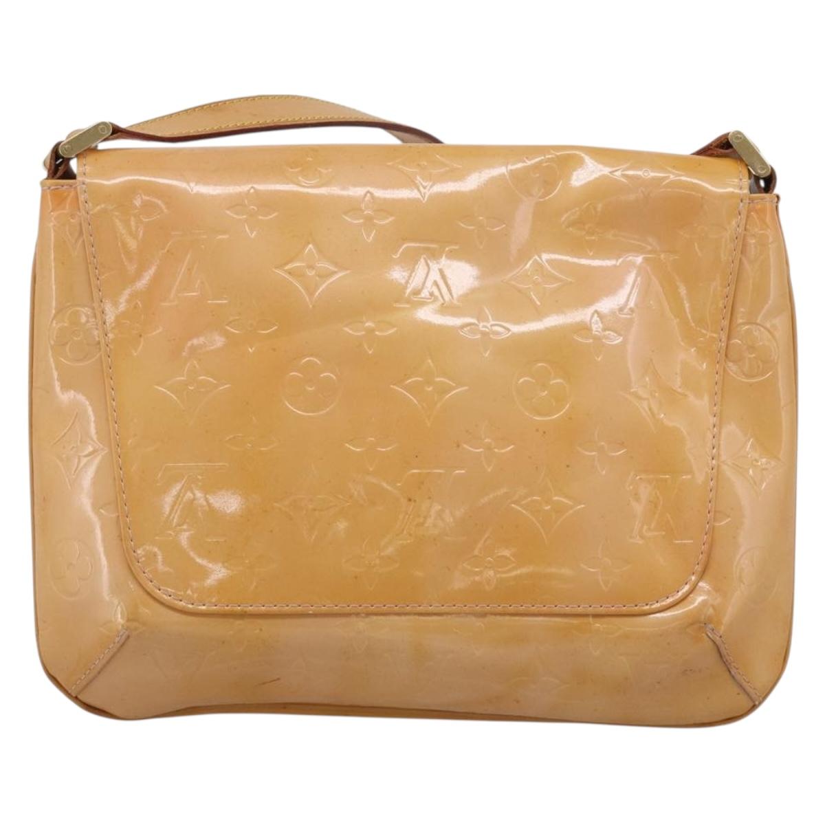 LOUIS VUITTON Monogram Verni Thompson Street Marshmallow Pink M91070 Auth ti4045