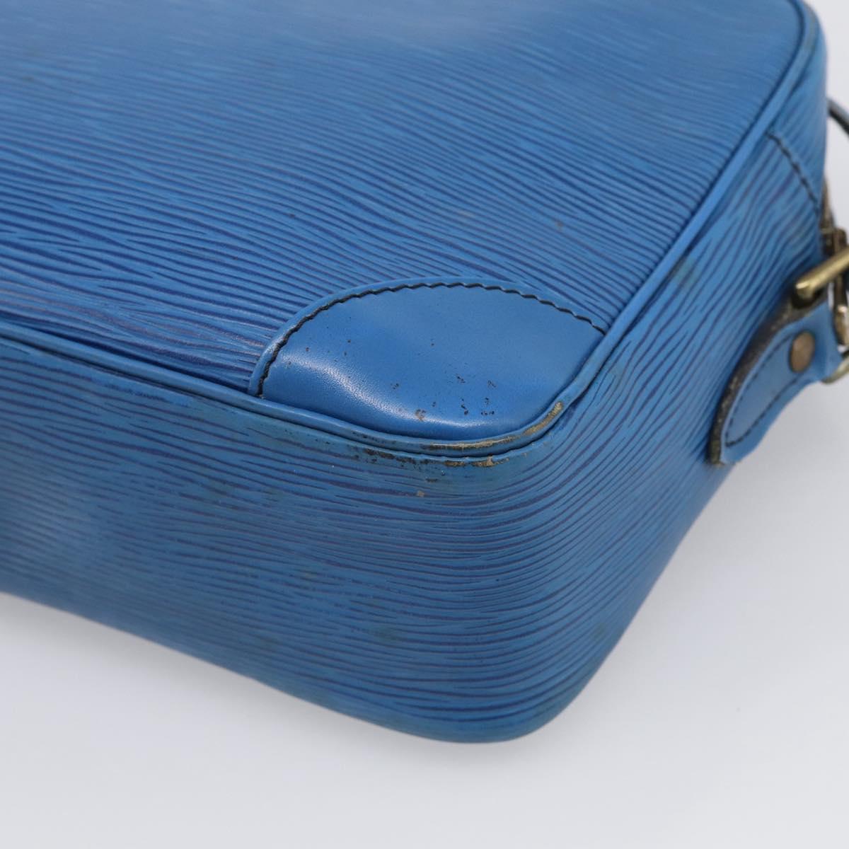 LOUIS VUITTON Epi Trocadero 27 Shoulder Bag Blue M52315 LV Auth ti4046
