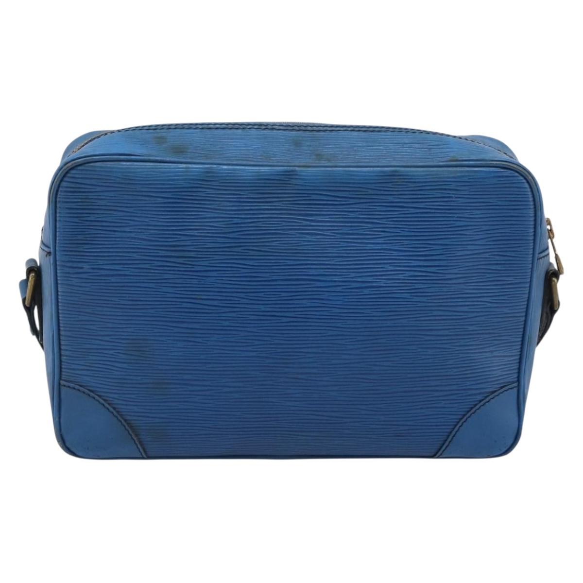 LOUIS VUITTON Epi Trocadero 27 Shoulder Bag Blue M52315 LV Auth ti4046