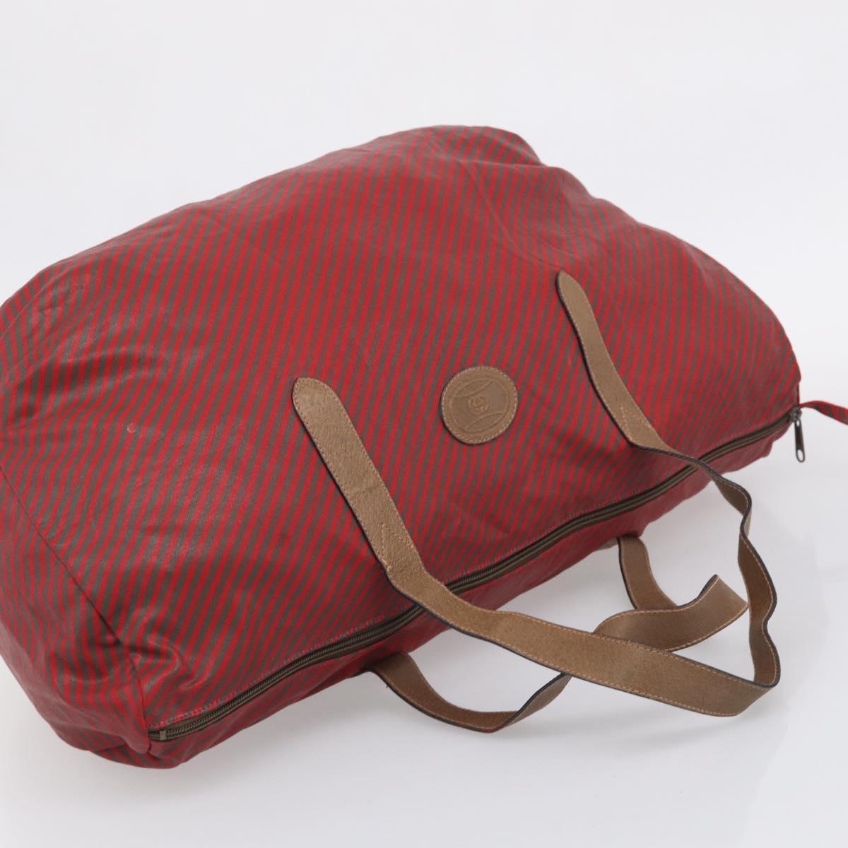 GUCCI Hand Bag Canvas Vinyl 2 Set Red Black Auth ti4047