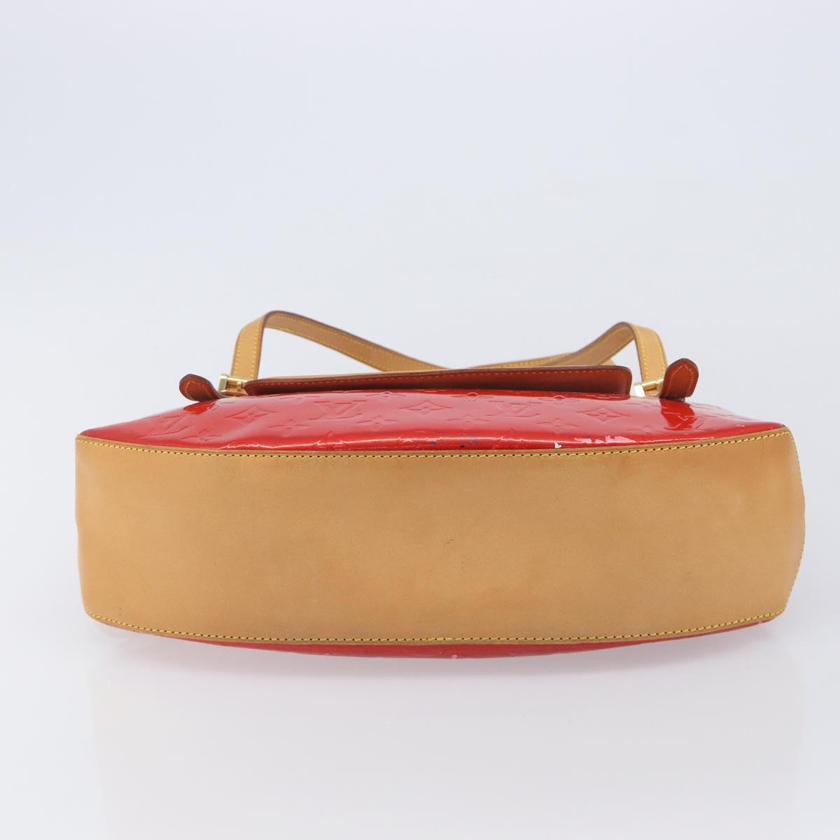 LOUIS VUITTON Monogram Vernis Biscayne Bay GM Bag Red M91287 LV Auth ti4051