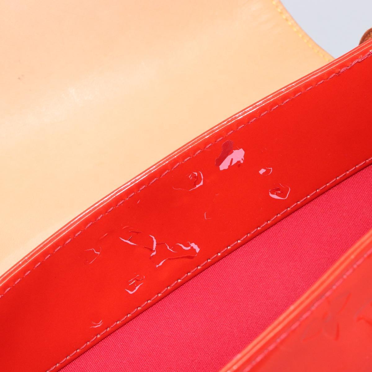 LOUIS VUITTON Monogram Vernis Biscayne Bay GM Bag Red M91287 LV Auth ti4051