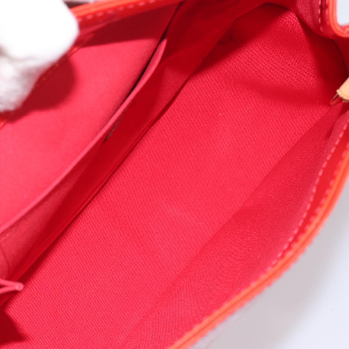 LOUIS VUITTON Monogram Vernis Biscayne Bay GM Bag Red M91287 LV Auth ti4051