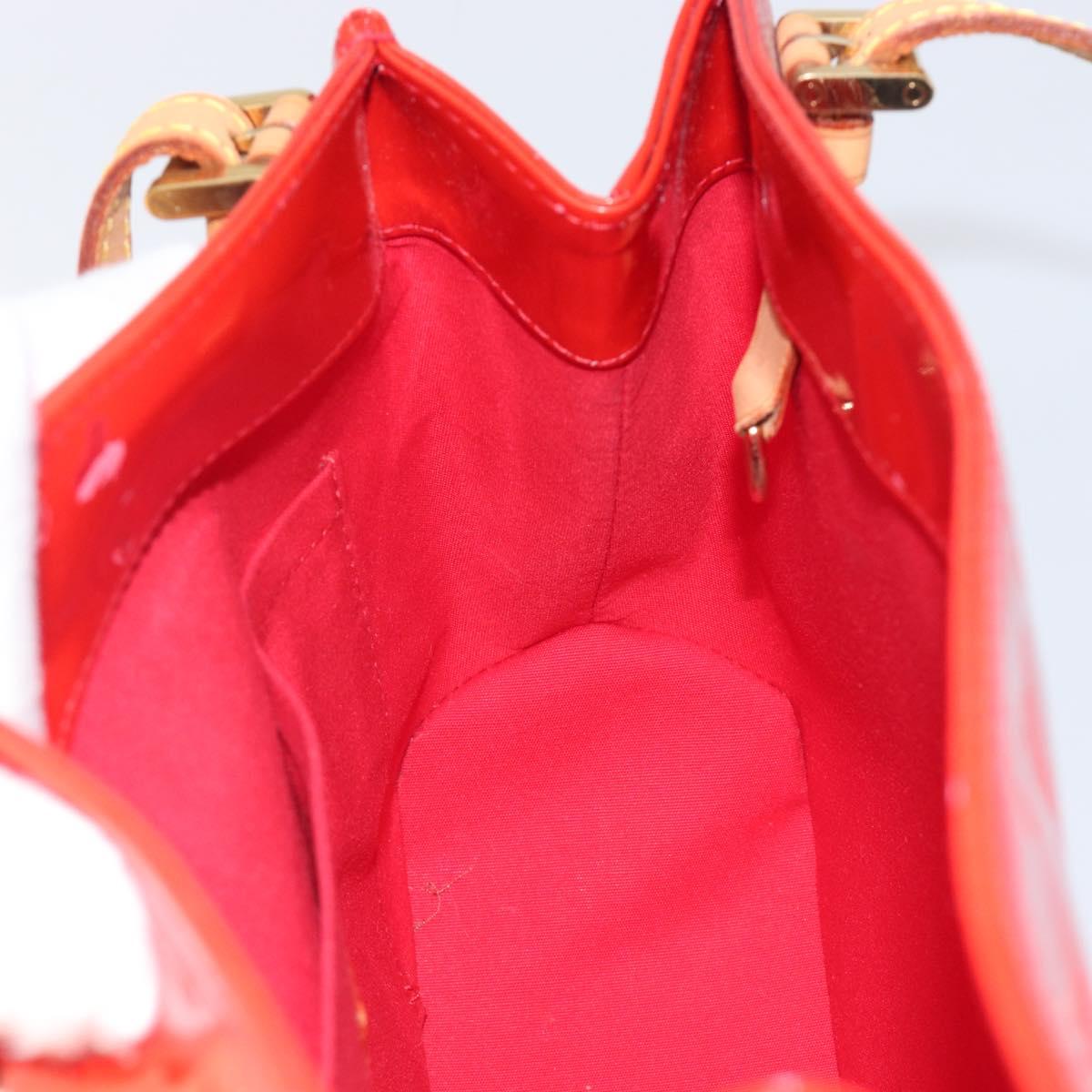 LOUIS VUITTON Monogram Vernis Biscayne Bay GM Bag Red M91287 LV Auth ti4051